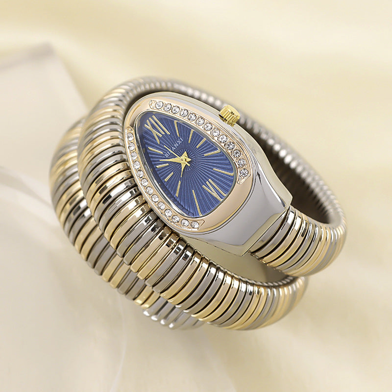 Selmira | Schlangenuhr mit Quarzbewegung und Persönlichem Armband