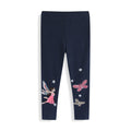 Mädchen Leggings mit glitzernden Feen- und Schmetterlingsapplikationen