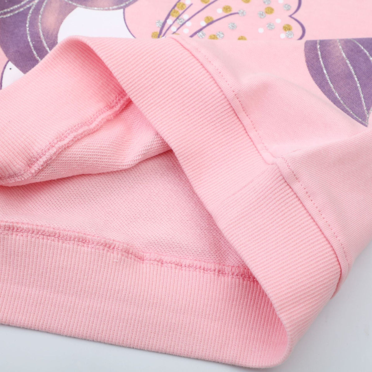 Mädchen Sweatshirt mit Einhorn-Applikation