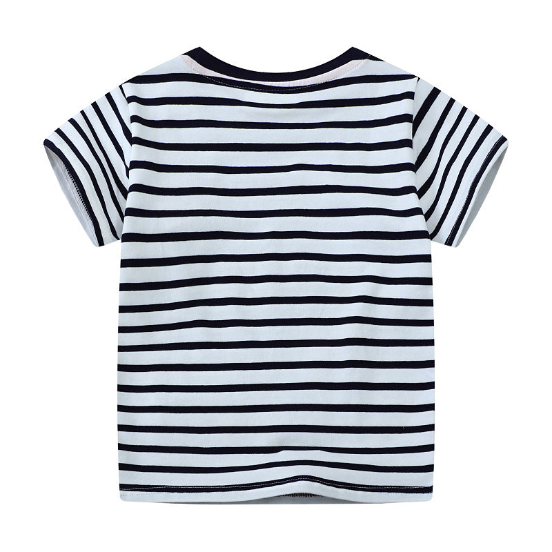 Jungen T-Shirt mit buntem Tiermotiv