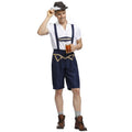 Herren nan traditionelle Oktoberfest Lederhose kurz mit verstellbaren Trägern und Zierstickerei