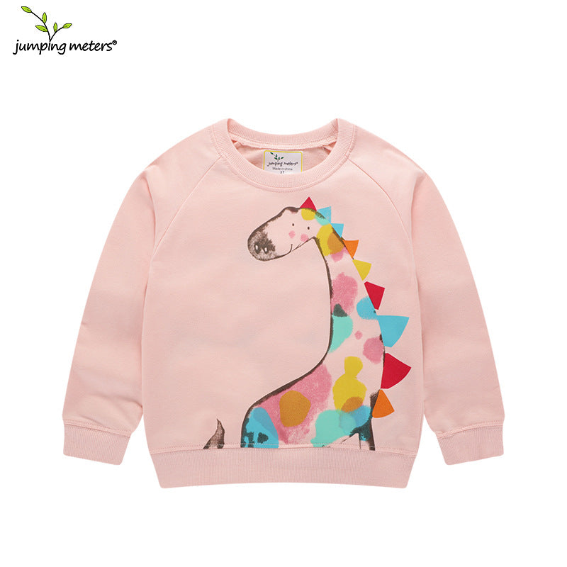 Mädchen Sweatshirt mit kreativem Giraffenmotiv