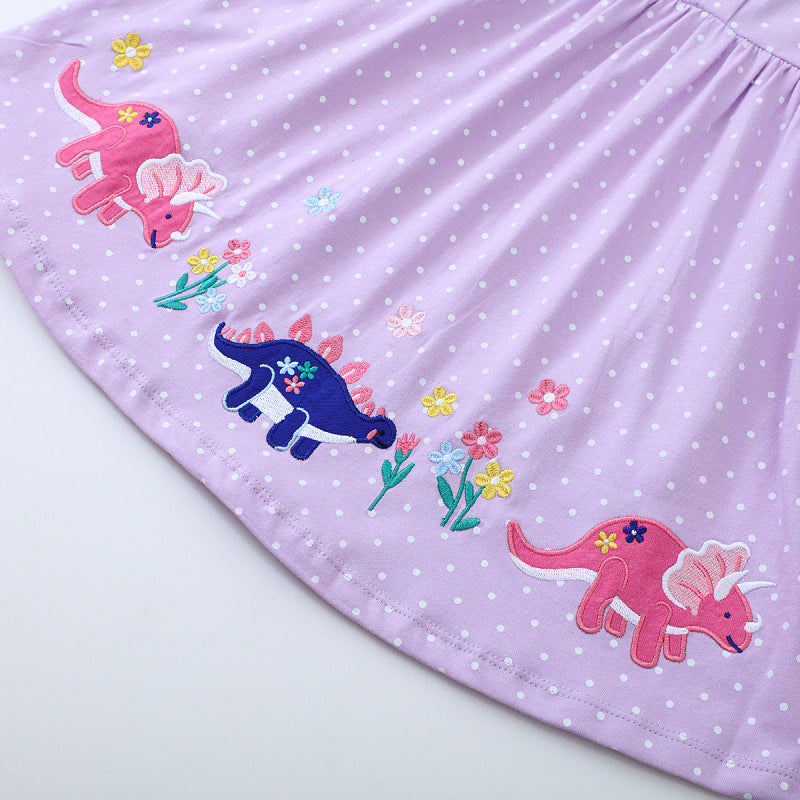 Mädchen Dinosaurier Freizeitkleid