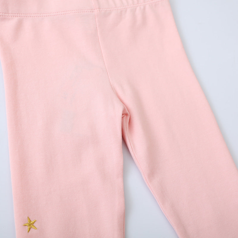 Mädchen Leggings mit verspieltem Feen- und Regenbogen-Design
