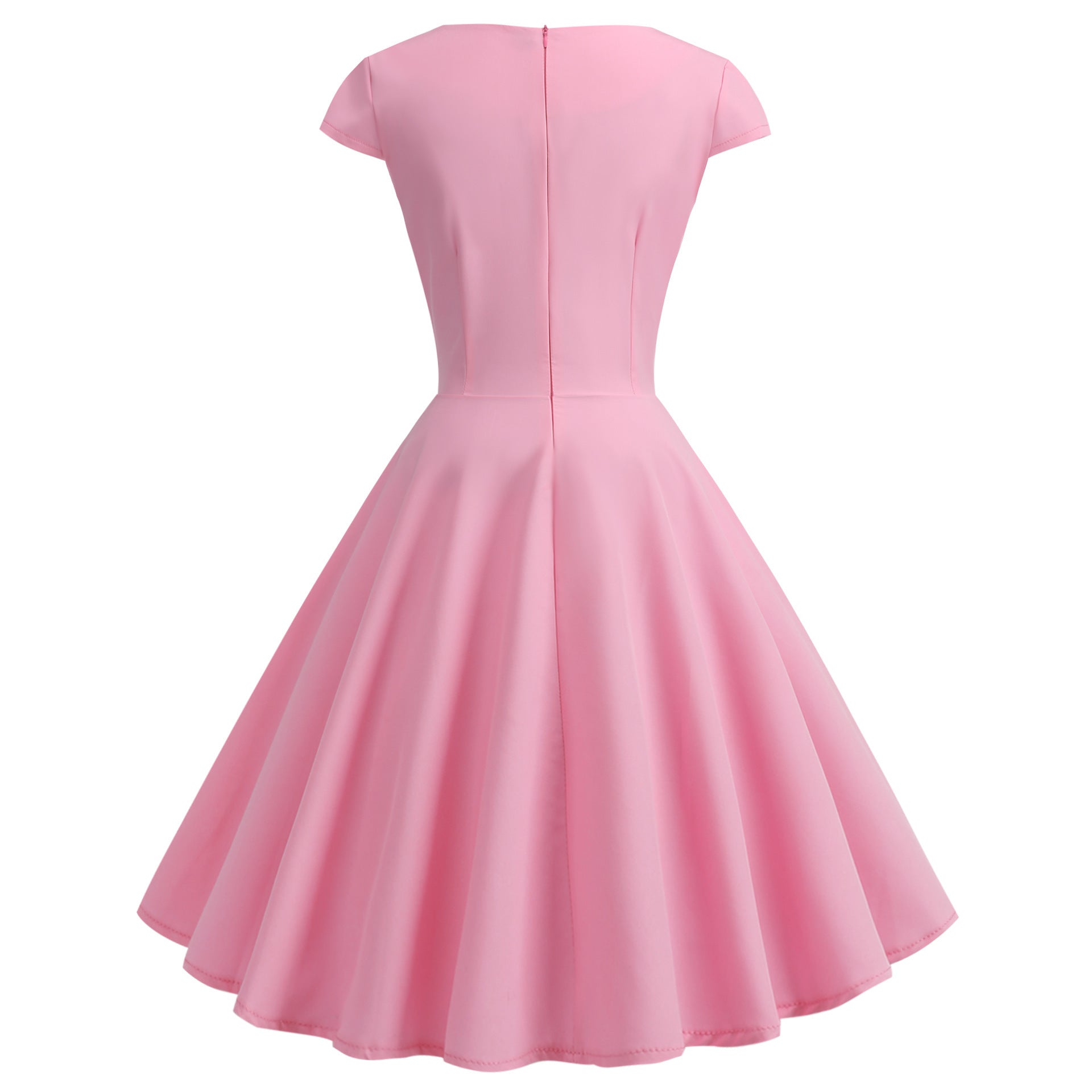 Damen A-Linien Kleid mit elegantem Taillenschnitt und schwingendem Saum Selmira