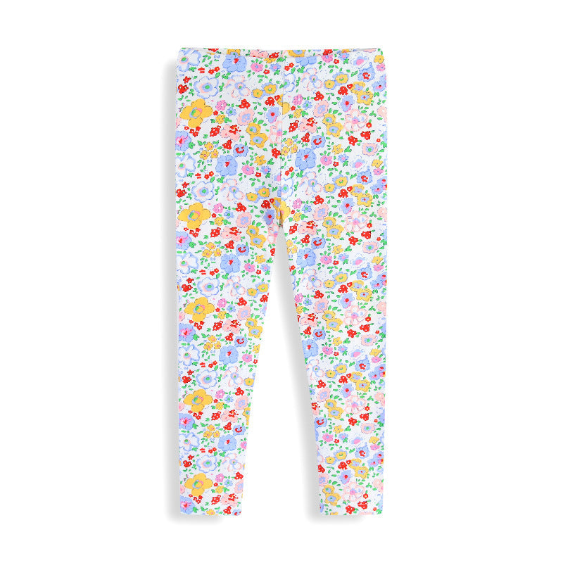 Mädchen Leggings mit buntem Blumendruck