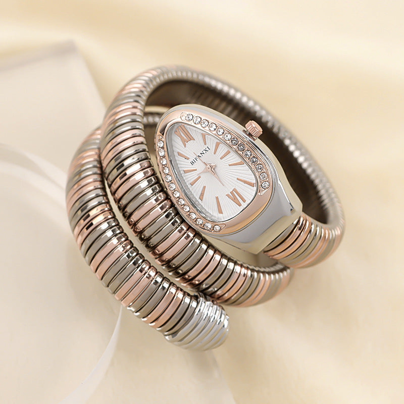 Selmira | Schlangenuhr mit Quarzbewegung und Persönlichem Armband