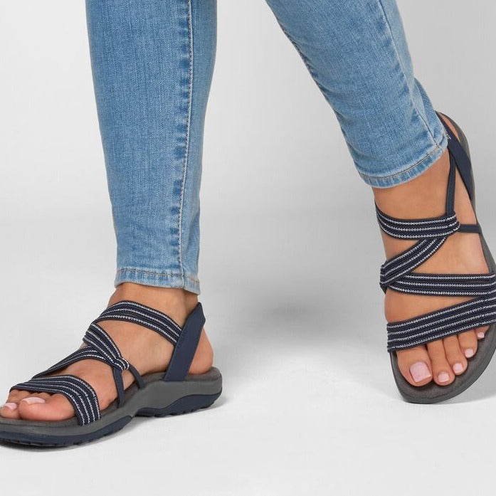 Selmira | Sandalen Slipper Fußgewölbeunterstützung Sportsandalen Damensandalen