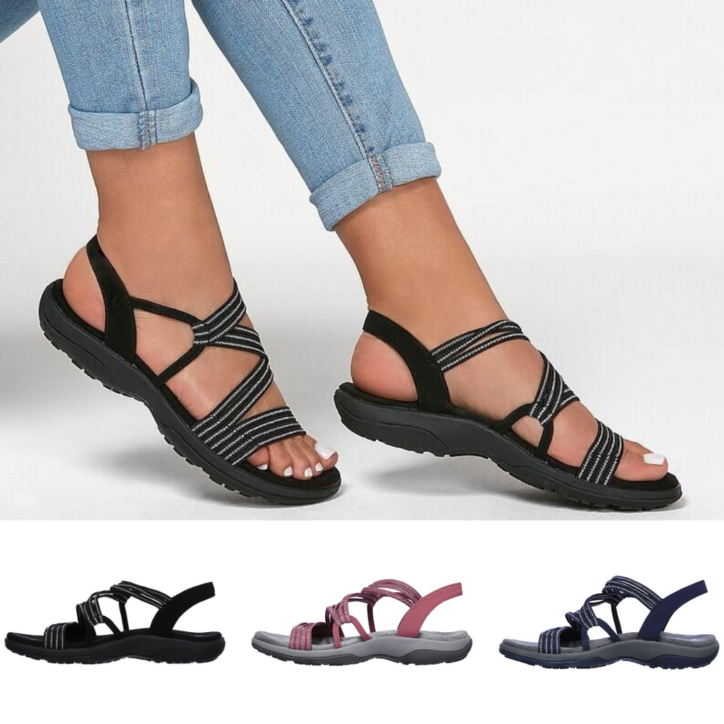 Selmira | Sandalen Slipper Fußgewölbeunterstützung Sportsandalen Damensandalen