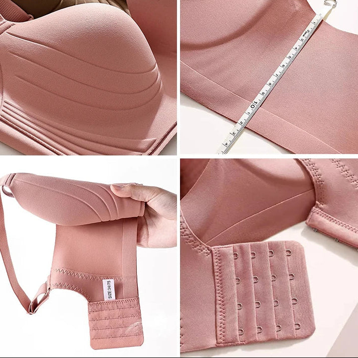 Selmira Plus-Size Push-up BH – Nahtloser Wireless Bralette, Weicher Komfort für Große Brüste