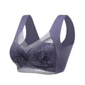 Selmira Plus-Size Nahtloser Push-up BH – Eiskrepp Wireless Bralette, Bequeme Unterwäsche