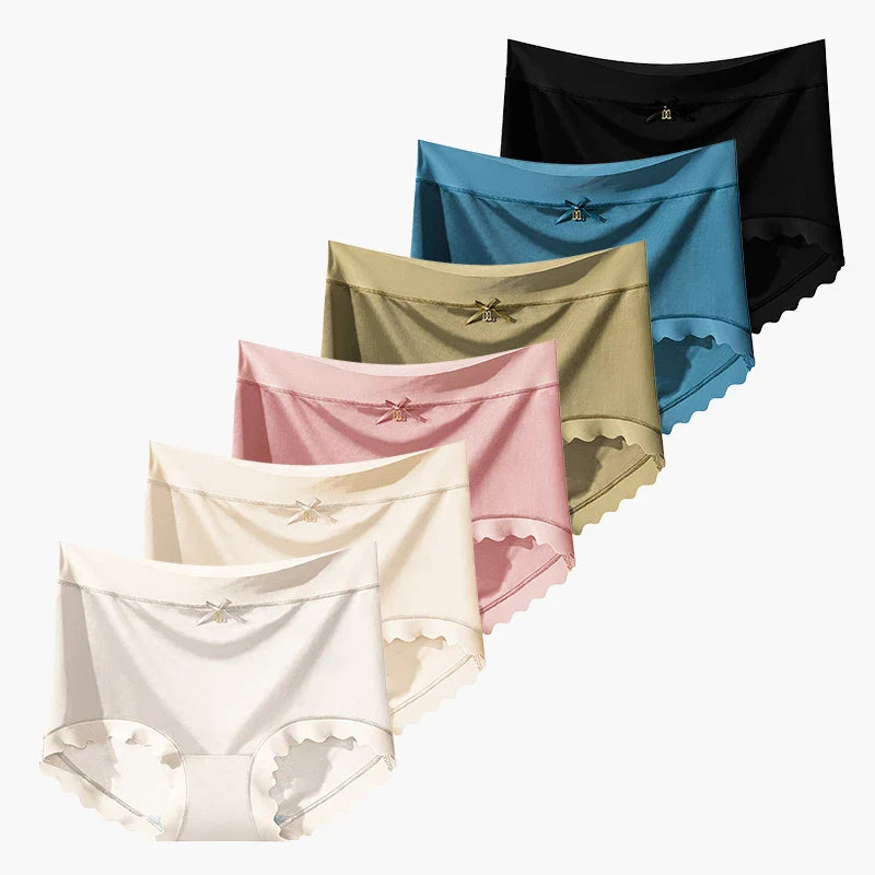 Selmira Elegante Damen-Seidenslips – Mittlere Taille, Bequeme, Atmungsaktive Unterwäsche (M-3XL)