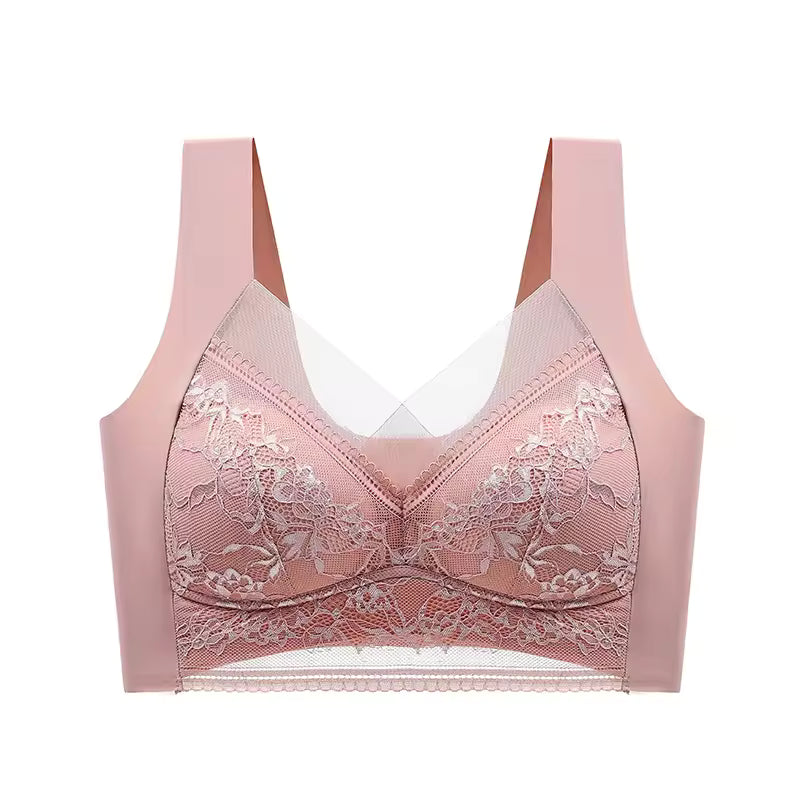 Selmira Spitzen Nahtloser Push-up BH – Wireless Bralette, Kein Stahlbügel, Große Größe Unterwäsche