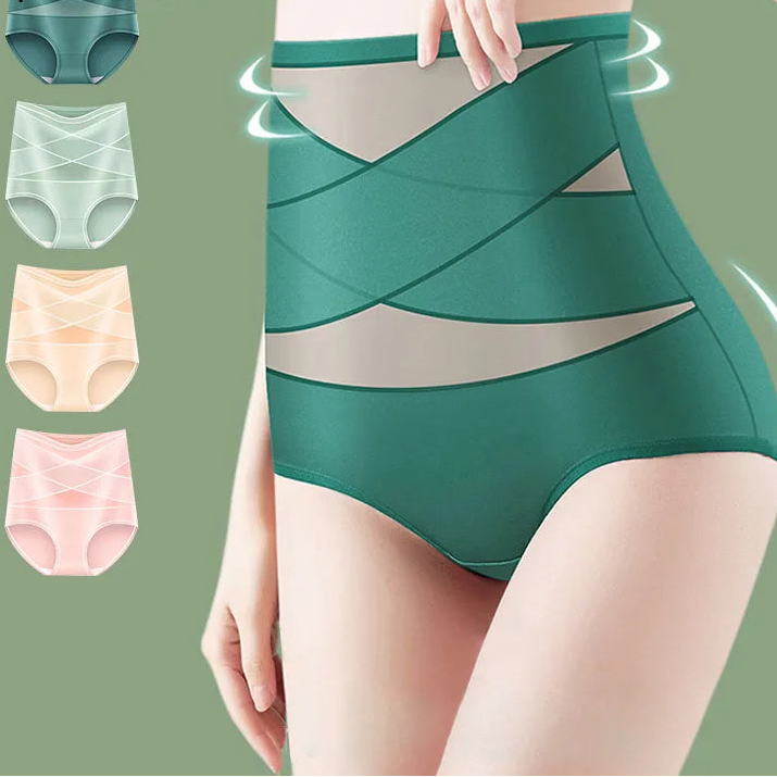 FallSweet 1/3PCS Große Größe Baumwollslips – Hohe Taille, Weiche Atmungsaktive Unterwäsche