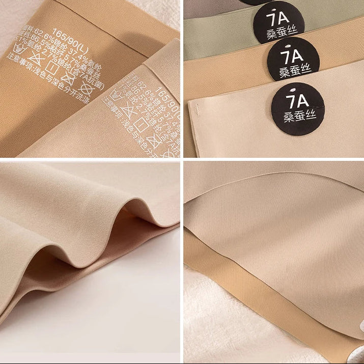 FallSweet 6PCS Nahtlose Seidenslips – Ultradünn, Hohe Elastizität, Weich, Atmungsaktive Unterwäsche für Damen