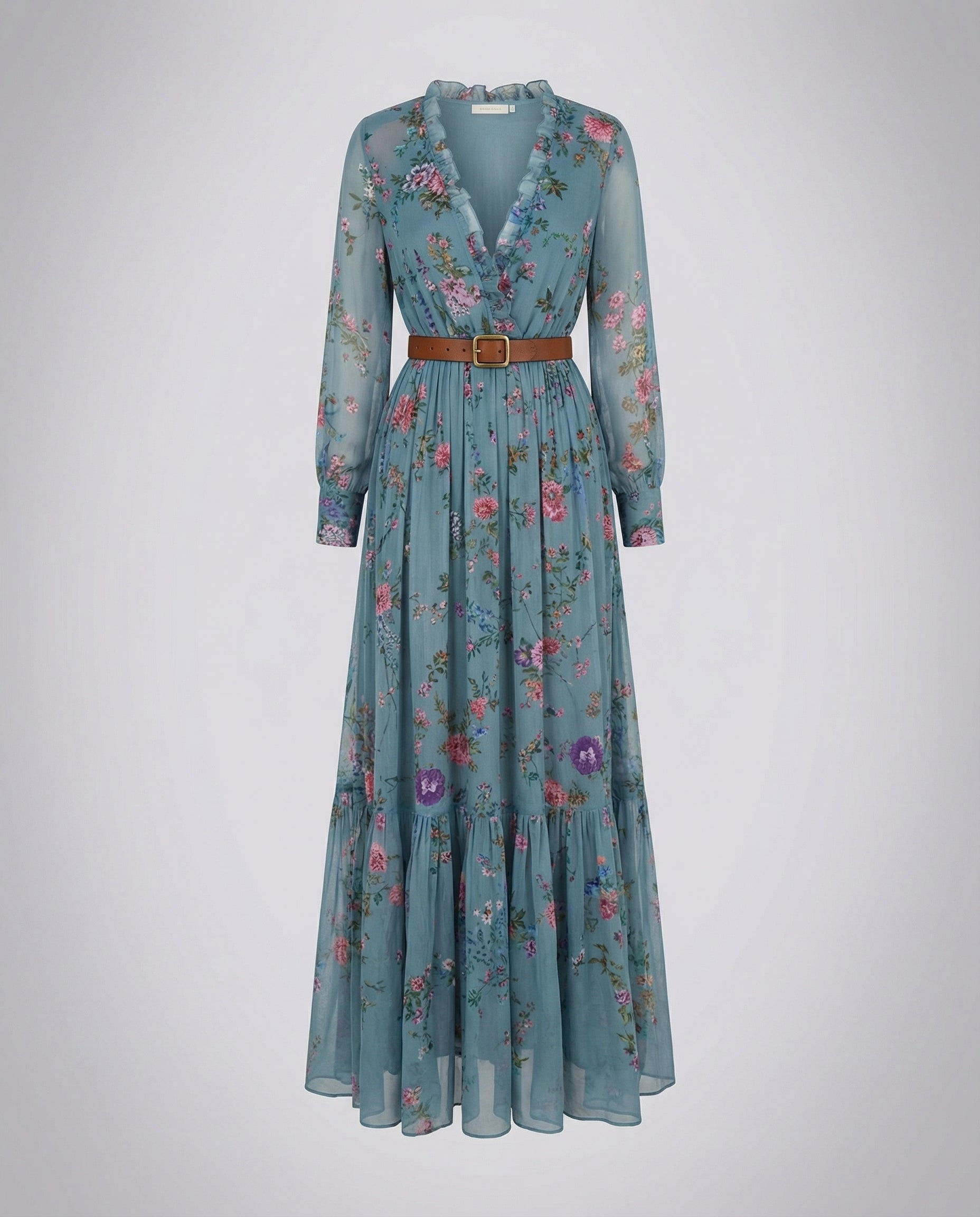 Boho Maxikleid mit V-Ausschnitt | Selmira
