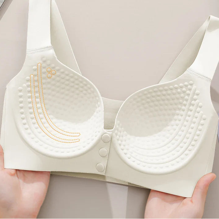 Selmira Frontverschluss Push-up BH – Drahtlos, Weich & Bequem, Große Größe Bralette