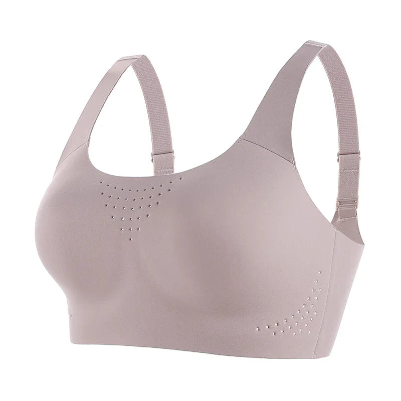Selmira Plus-Size Nahtloser Wireless Sport-BH – Stoßfest, Weiche Unterstützung, Atmungsaktives Bralette