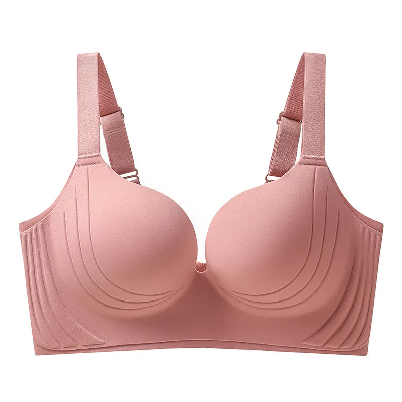 Selmira Plus-Size Push-up BH – Nahtloser Wireless Bralette, Weicher Komfort für Große Brüste