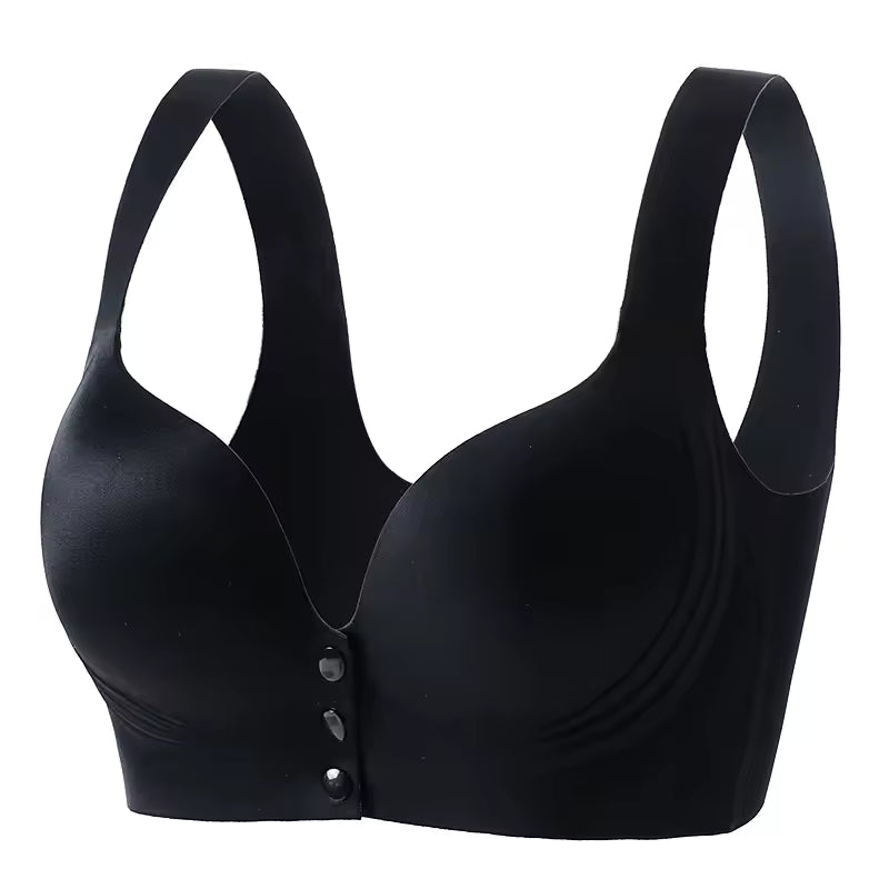 Selmira Plus-Size Wireless Frontverschluss-BH – Nahtlos, Atmungsaktiv, Unterstützender Push-up