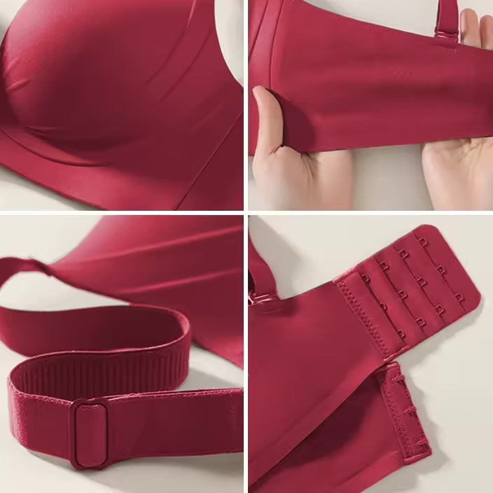 Selmira Nahtlos Unsichtbares Hollow Out Bralette – Drahtloser Push-up, Bequeme Atmungsaktive Unterwäsche