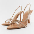 Selmira |  Elegante High-Heeled Sandalen - Stiletto Slingback Peep Toe Schuhe