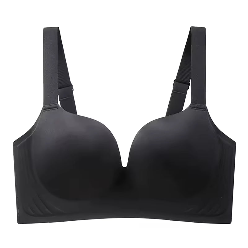 Selmira Drahtloser Plus-Size Push-up BH – Verstellbar, Bequeme Alltags-Unterwäsche für Große & Kleine Brüste