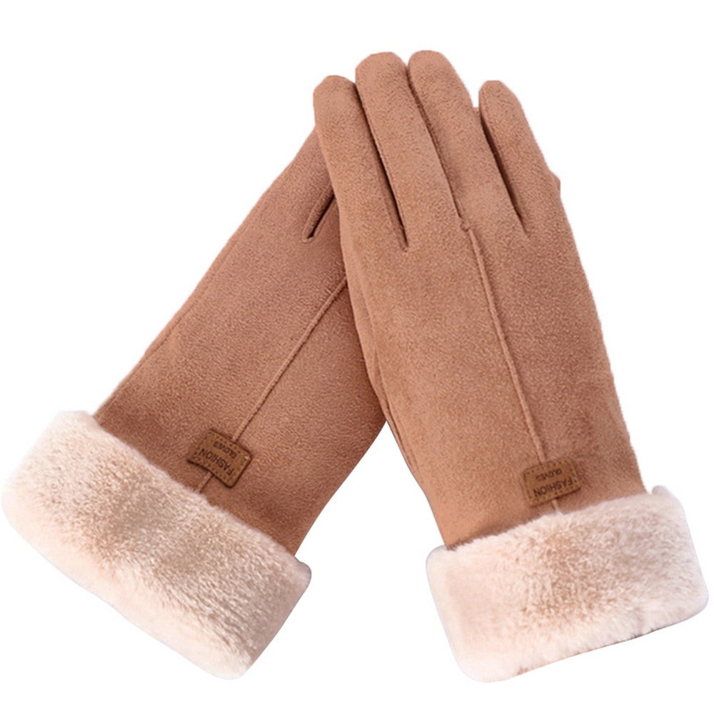 Selmira - Schicke und Stilvolle Winter Furry Handschuhe für Frauen