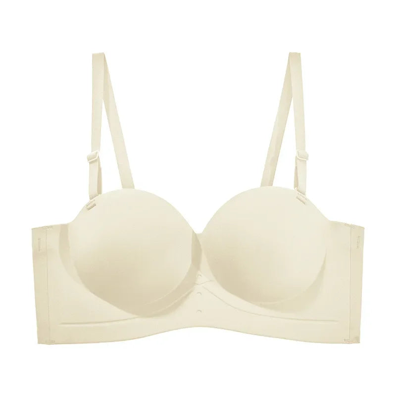 Selmira Nahtloser Strapless Push-up BH – Rutschfeste Wireless Bralette, Unsichtbarer Komfort