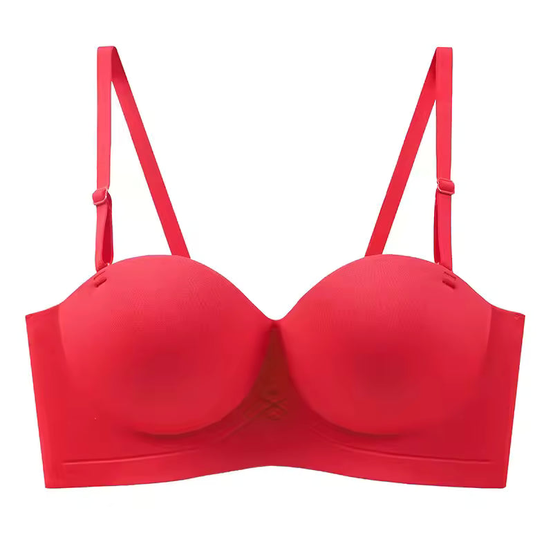 Selmira Nahtloser Strapless Push-up BH – Rutschfeste Wireless Bralette, Unsichtbarer Komfort
