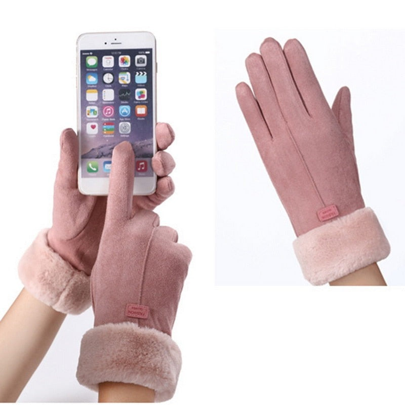 Selmira - Schicke und Stilvolle Winter Furry Handschuhe für Frauen