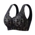 Selmira Frontverschluss Spitzen-BH – Nahtloser Wireless Push-up für Frauen mittleren Alters