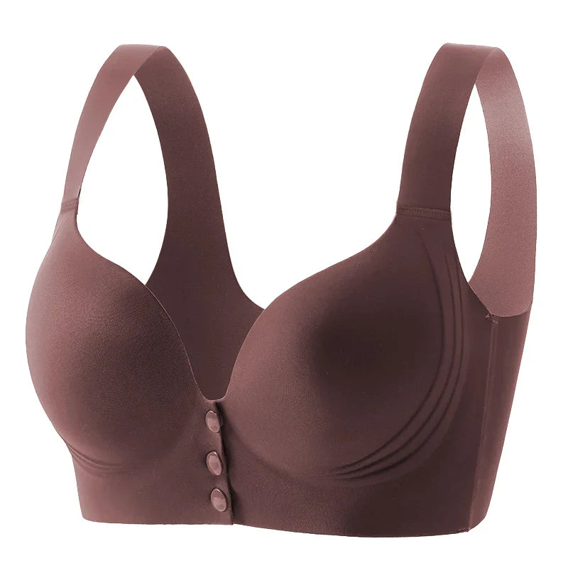 Selmira Frontverschluss Push-up BH – Drahtlos, Weich & Bequem, Große Größe Bralette