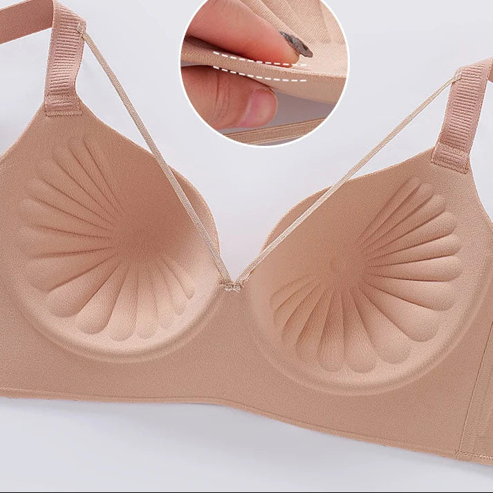 Selmira Damen Plus-Size Drahtloser BH – Nahtloser Push-up Bralette, Bequemer, Unsichtbarer BH
