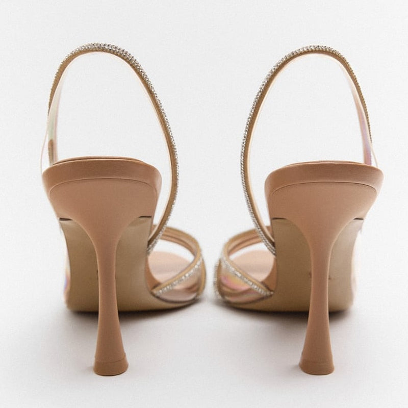 Selmira |  Elegante High-Heeled Sandalen - Stiletto Slingback Peep Toe Schuhe