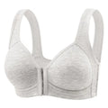 Selmira Plus-Size Frontknopf Verschluss Drahtloser BH – Elastischer Fester Cup, Push-up Komfort-Unterwäsche