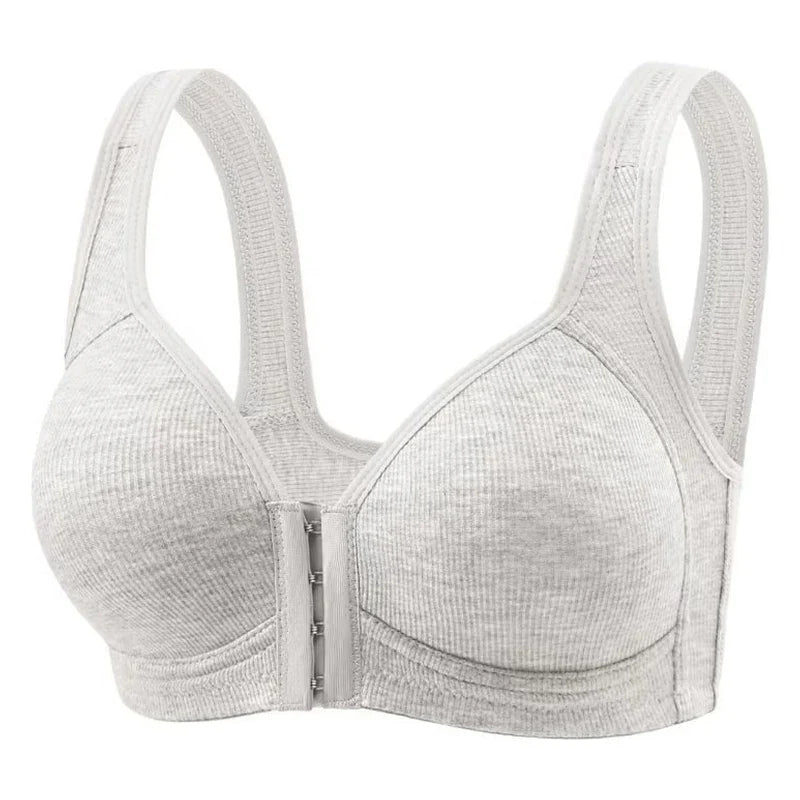 Selmira Plus-Size Frontverschluss-BH für Damen – Nahtloser Drahtloser Push-up BH, Bequeme Unterwäsche
