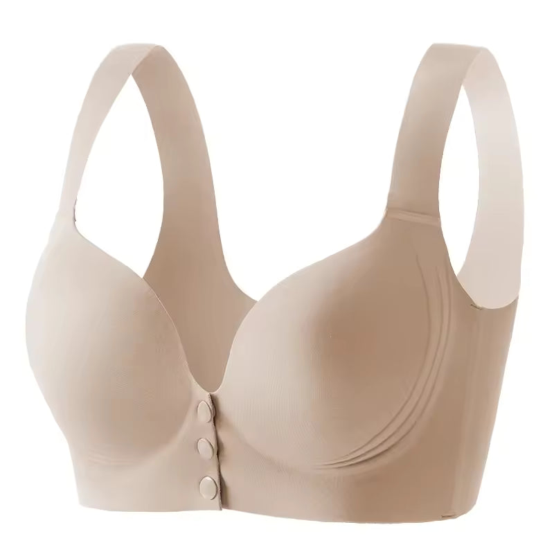 Selmira Plus-Size Wireless Frontverschluss-BH – Nahtlos, Atmungsaktiv, Unterstützender Push-up