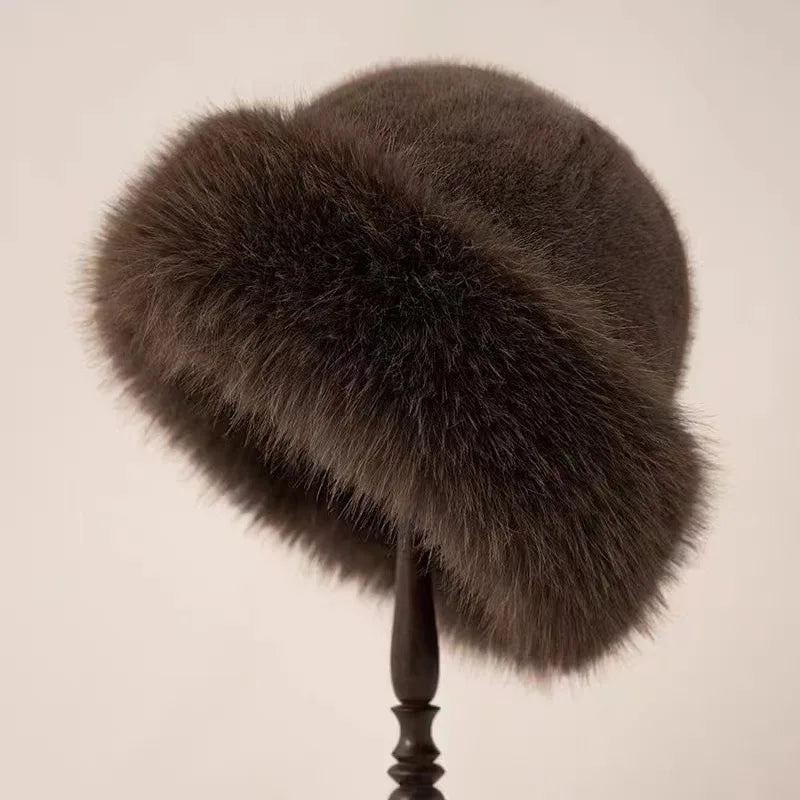 Selmira | Luxus Kunstpelz Winterhut