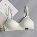 Selmira Push-up BH für Damen – Drahtloser Baumwoll-BH, Bequeme Einfarbige Brassiere
