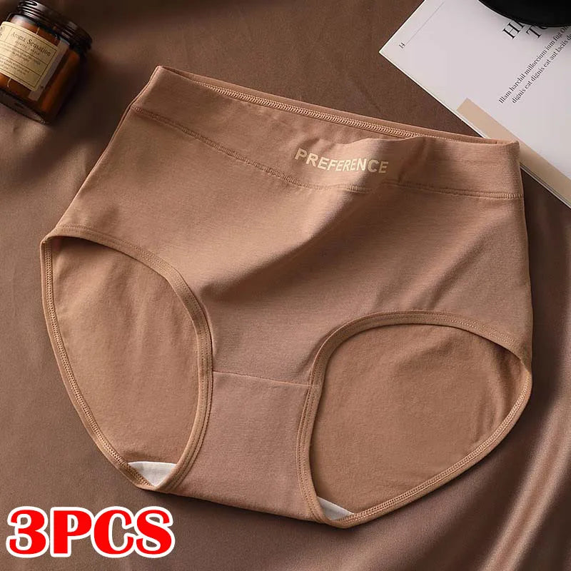 Selmira 3er-Pack Hohe Taille Nahtlose Slips – Weiche, Atmungsaktive, Bequeme Unterwäsche (Plus Size)