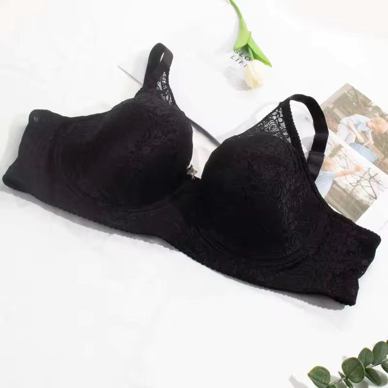 Selmira Plus-Size Push-up BH für Damen – Vollabdeckung, Unterbügel Spitze Brassiere