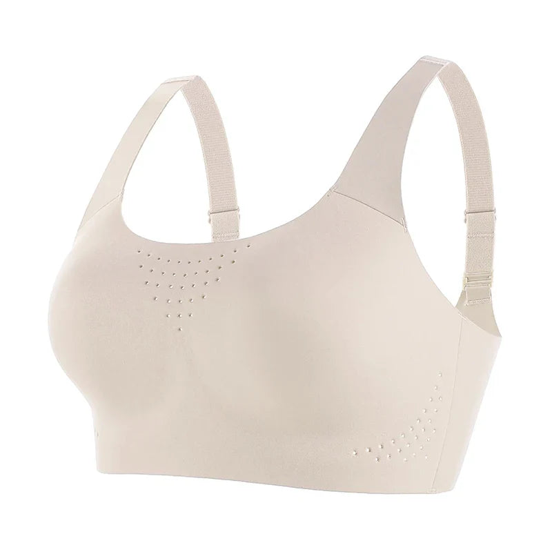 Selmira Plus-Size Nahtloser Wireless Sport-BH – Stoßfest, Weiche Unterstützung, Atmungsaktives Bralette