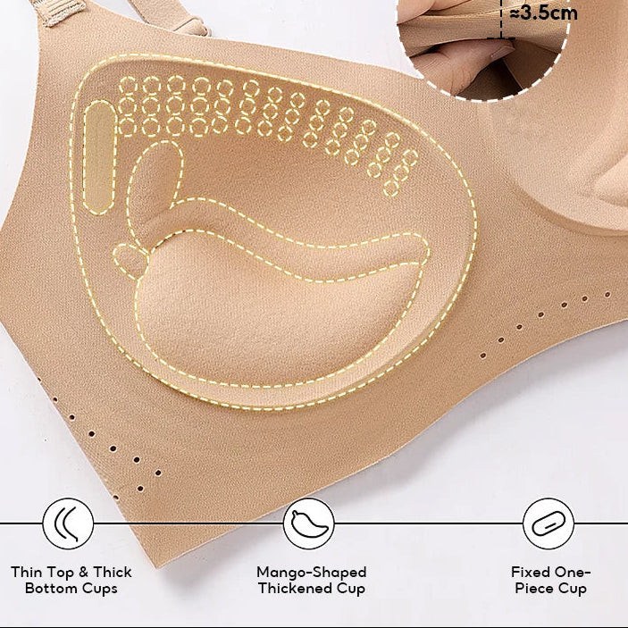 Selmira Klassischer Wireless Push-up BH – Nahtloses Bralette für Frauen mit Kleiner Brust