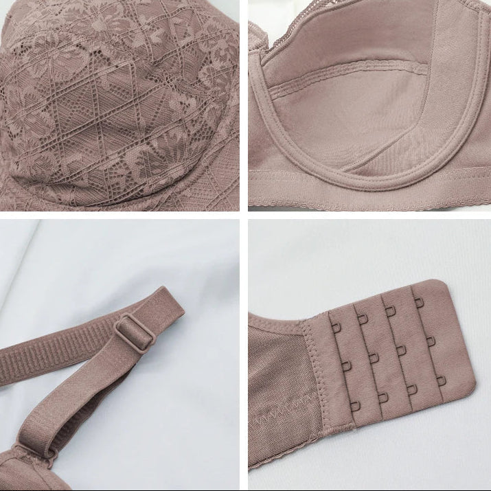 Selmira Spitzen Floral Slips – Mittlere Taille, Nahtlose Unterwäsche für Damen