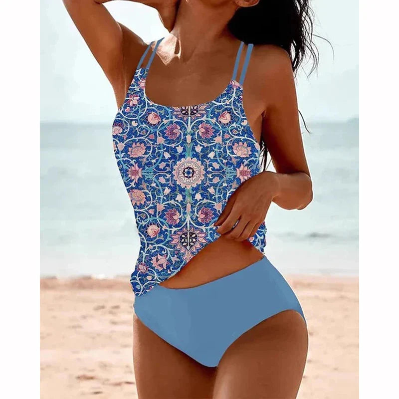 Selmira | Stylischer Bedruckter Tankini Badeanzug