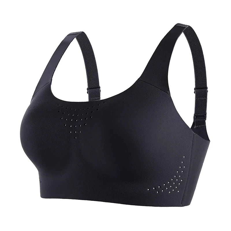 Selmira Plus-Size Nahtloser Wireless Sport-BH – Stoßfest, Weiche Unterstützung, Atmungsaktives Bralette