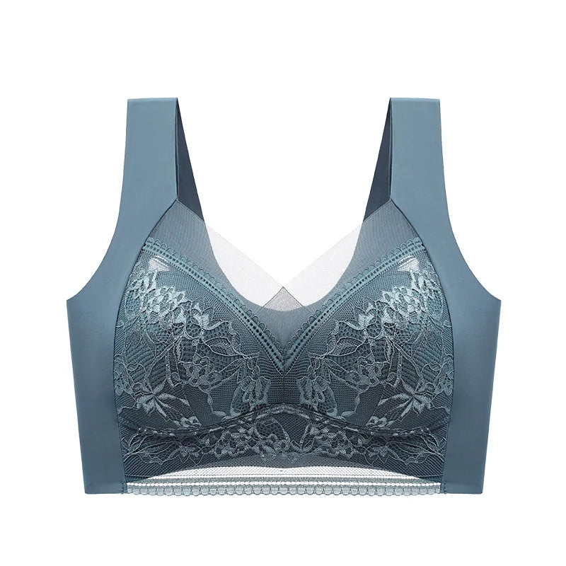 Selmira Spitzen Nahtloser Push-up BH – Wireless Bralette, Kein Stahlbügel, Große Größe Unterwäsche
