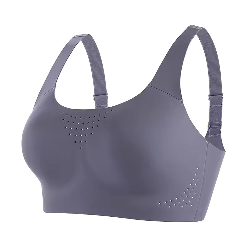 Selmira Plus-Size Nahtloser Wireless Sport-BH – Stoßfest, Weiche Unterstützung, Atmungsaktives Bralette