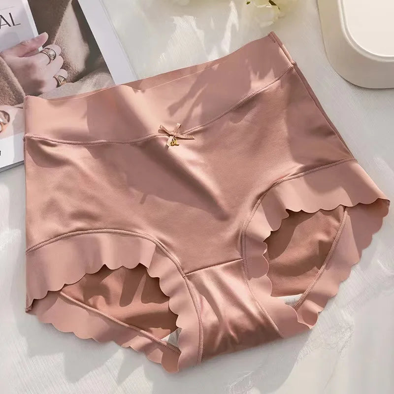 Selmira Elegante Damen-Seidenslips – Mittlere Taille, Bequeme, Atmungsaktive Unterwäsche (M-3XL)